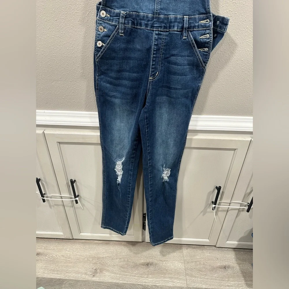 Kancan Denim Overalls Ankle Skinny - Picture 4 of 6